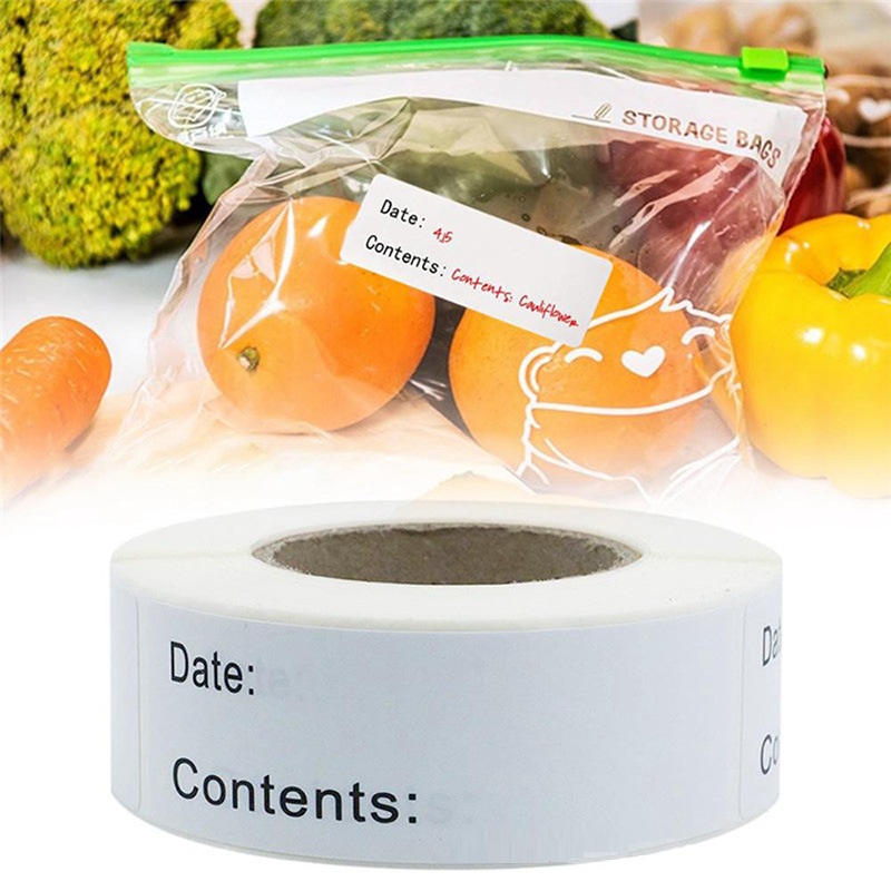 Food Storage Labels - Etiqueta autoadhesiva extraíble para almacenamiento de