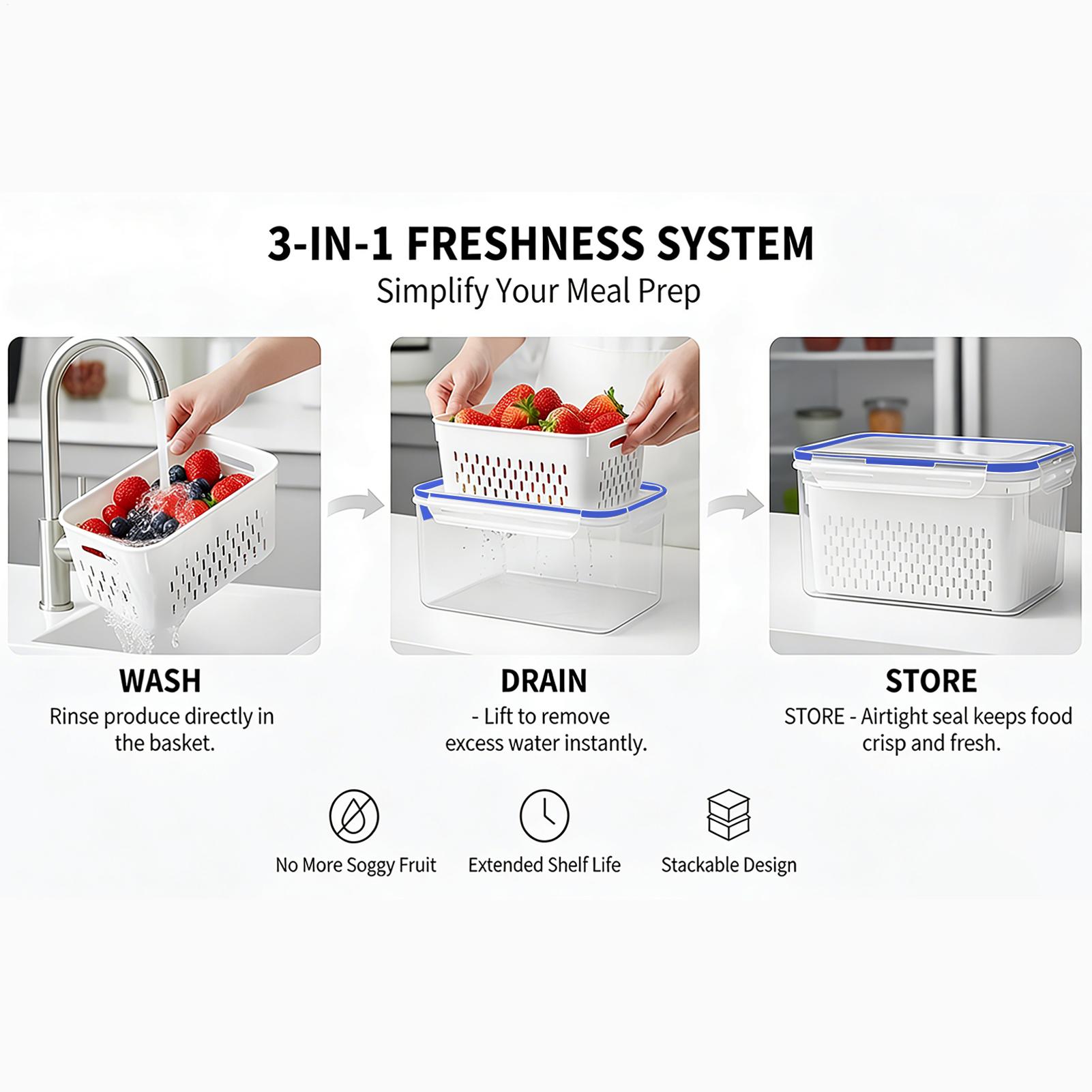 Food Storage And Container - Contenedor de almacenamiento de alimentos 4