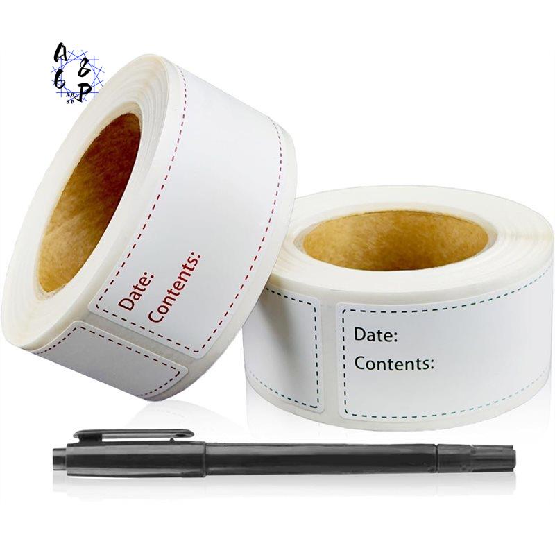 Food Storage Labels - Etiquetas removibles para congelador A68P-300Pcs para