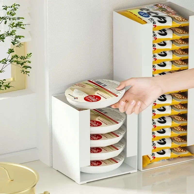 Stackable Pantry Bin - Caja de Almacenamiento para Fideos Instantáneos,