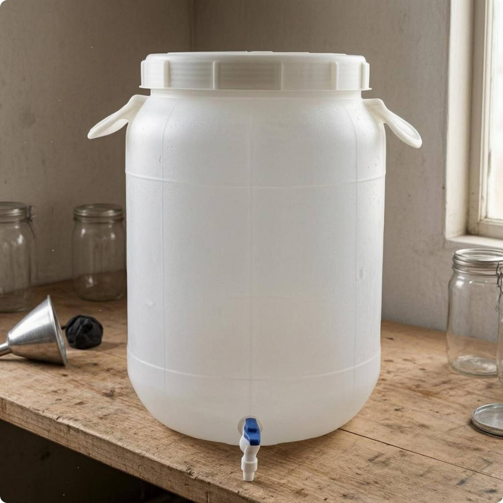 Food Storage And Container - Barril de Almacenamiento de Plástico de