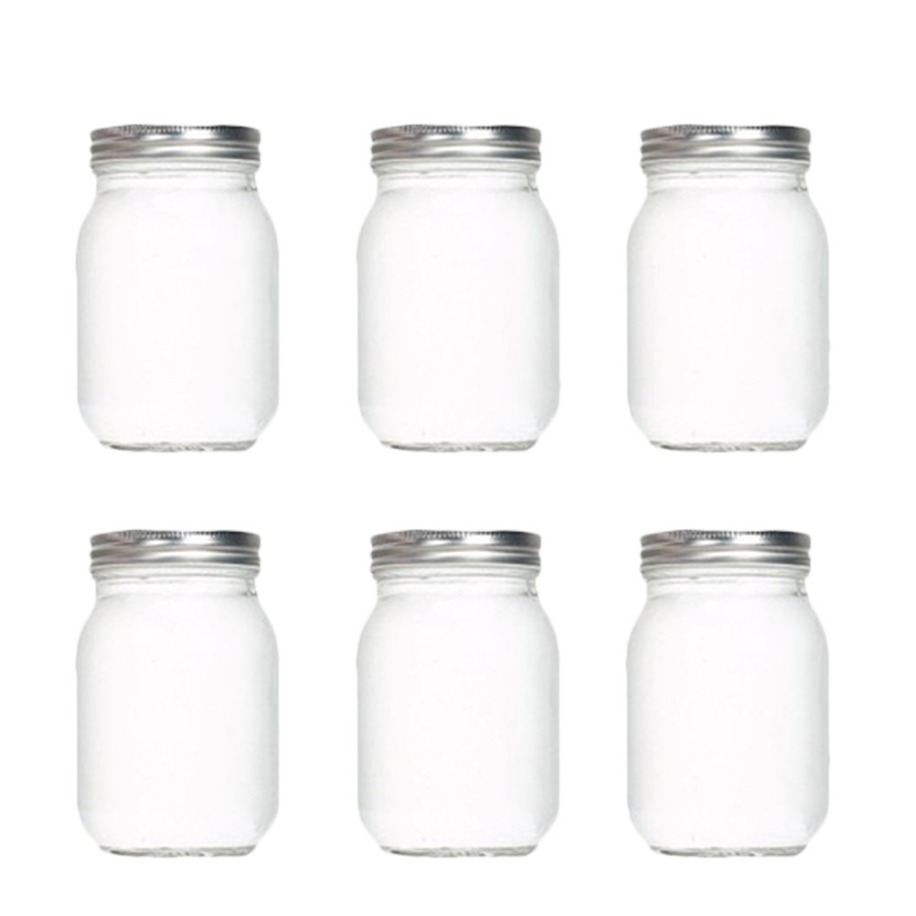 Food Storage Glass - Juego de 6 Frascos de Vidrio