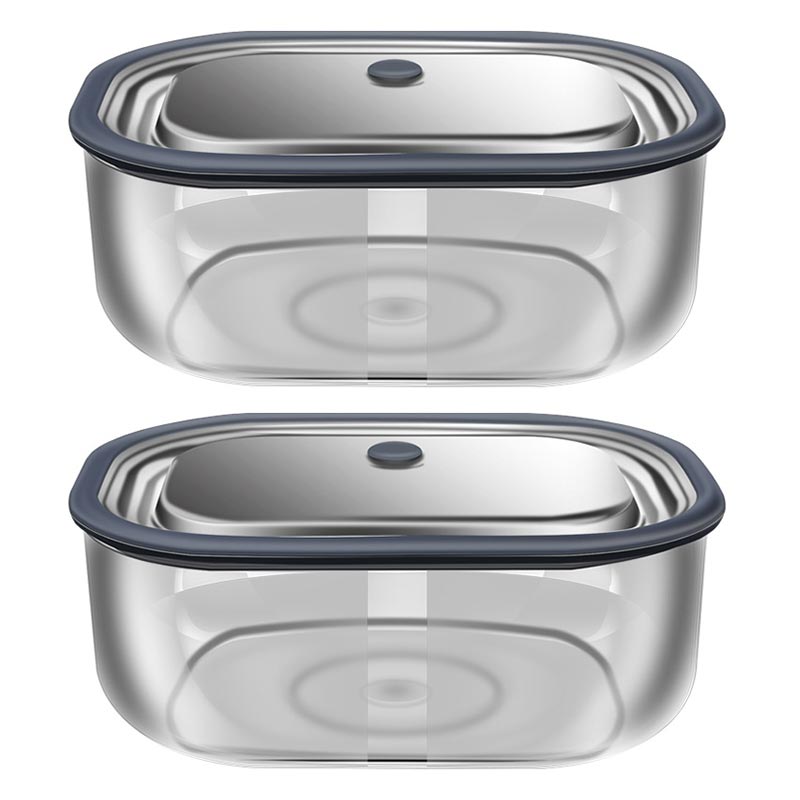 Food Storage Glass - Fiambrera rectangular de vidrio de borosilicato
