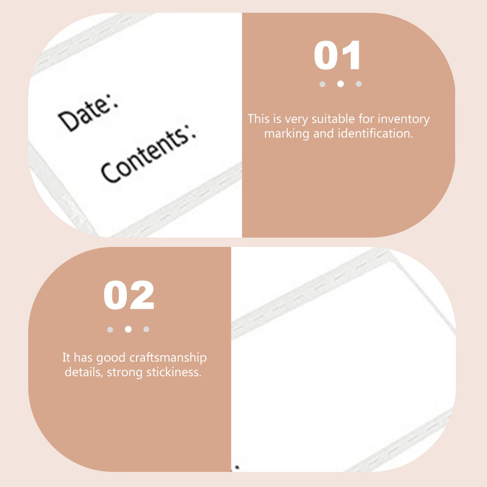 Food Storage Labels - 1 Rollo de Etiquetas Adhesivas Profesionales