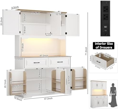 Armario de Almacenamiento Gran - Food Storage Kitchen Cabinet reseña y precio