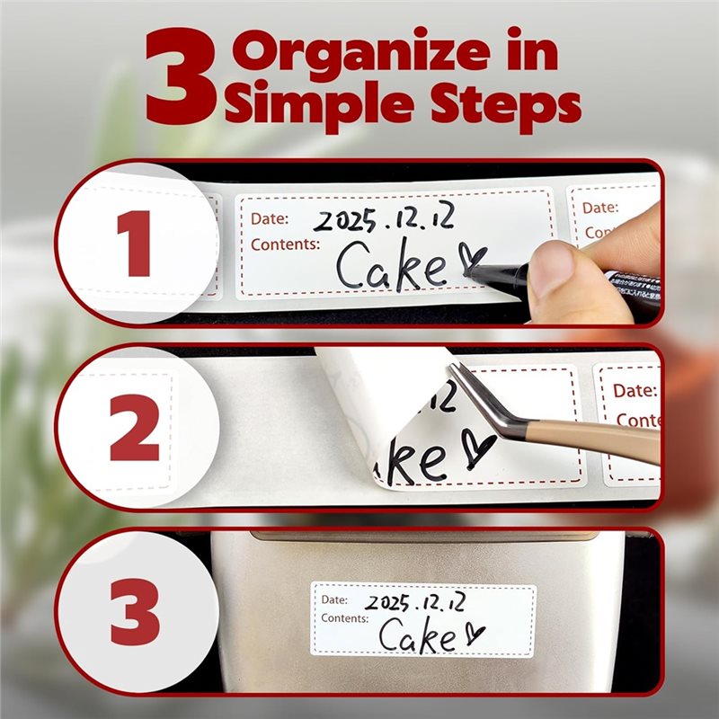Etiquetas removibles para cong - Food Storage Labels reseña y precio