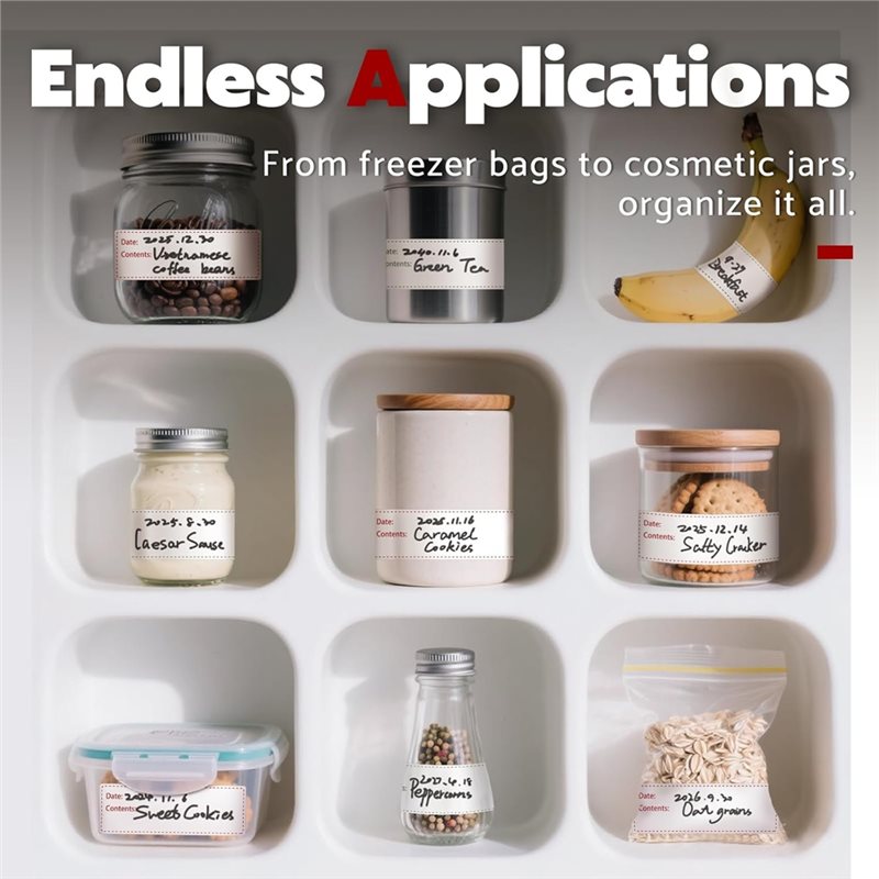Etiquetas removibles para cong - Food Storage Labels reseña y precio