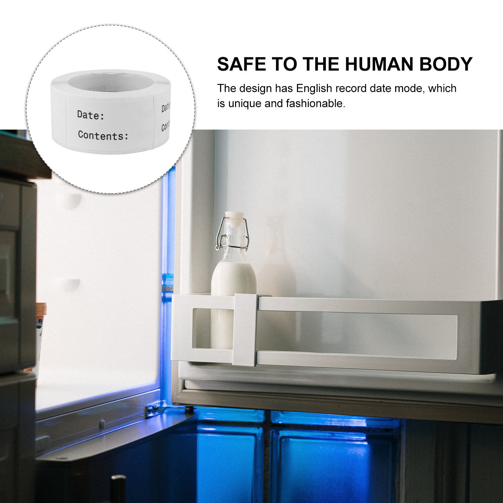 2 Etiquetas Adhesivas en Blanc - Food Storage Labels reseña y precio