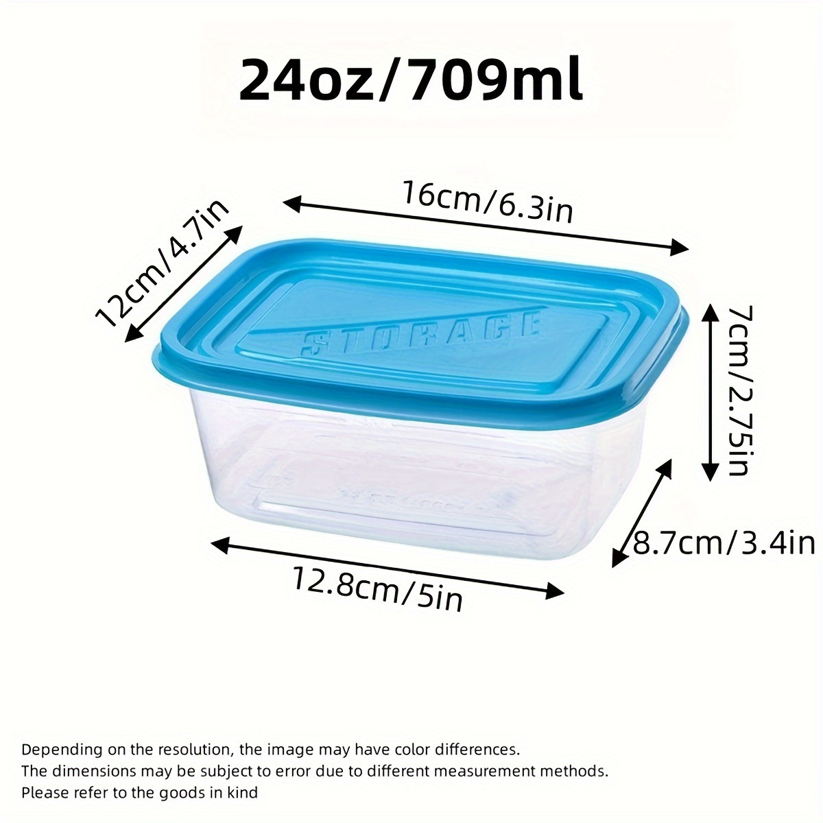 Juego de 6 Recipientes Transpa - Food Storage Boxes With Lids reseña y precio