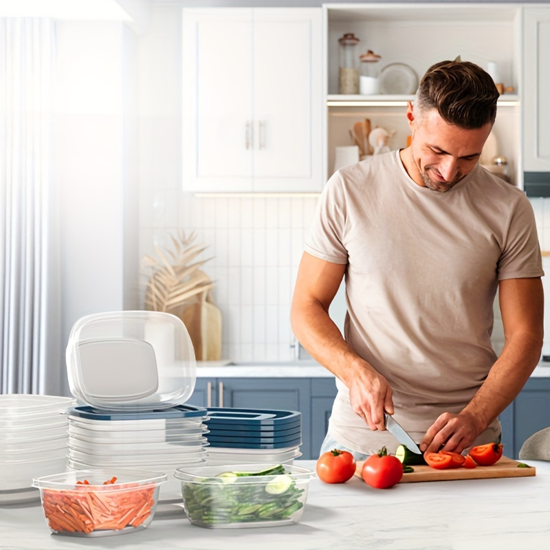 Juego de 6 Recipientes Transpa - Food Storage Boxes With Lids reseña y precio