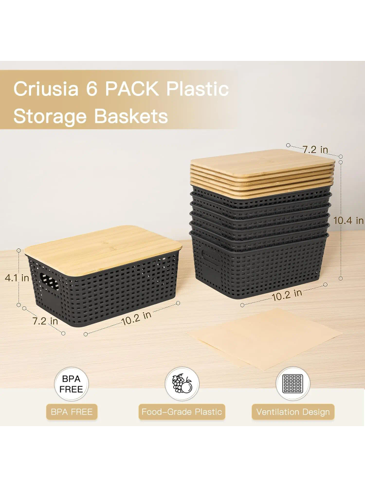 Cestas de Almacenamiento de Pl - Stackable Pantry Bin reseña y precio