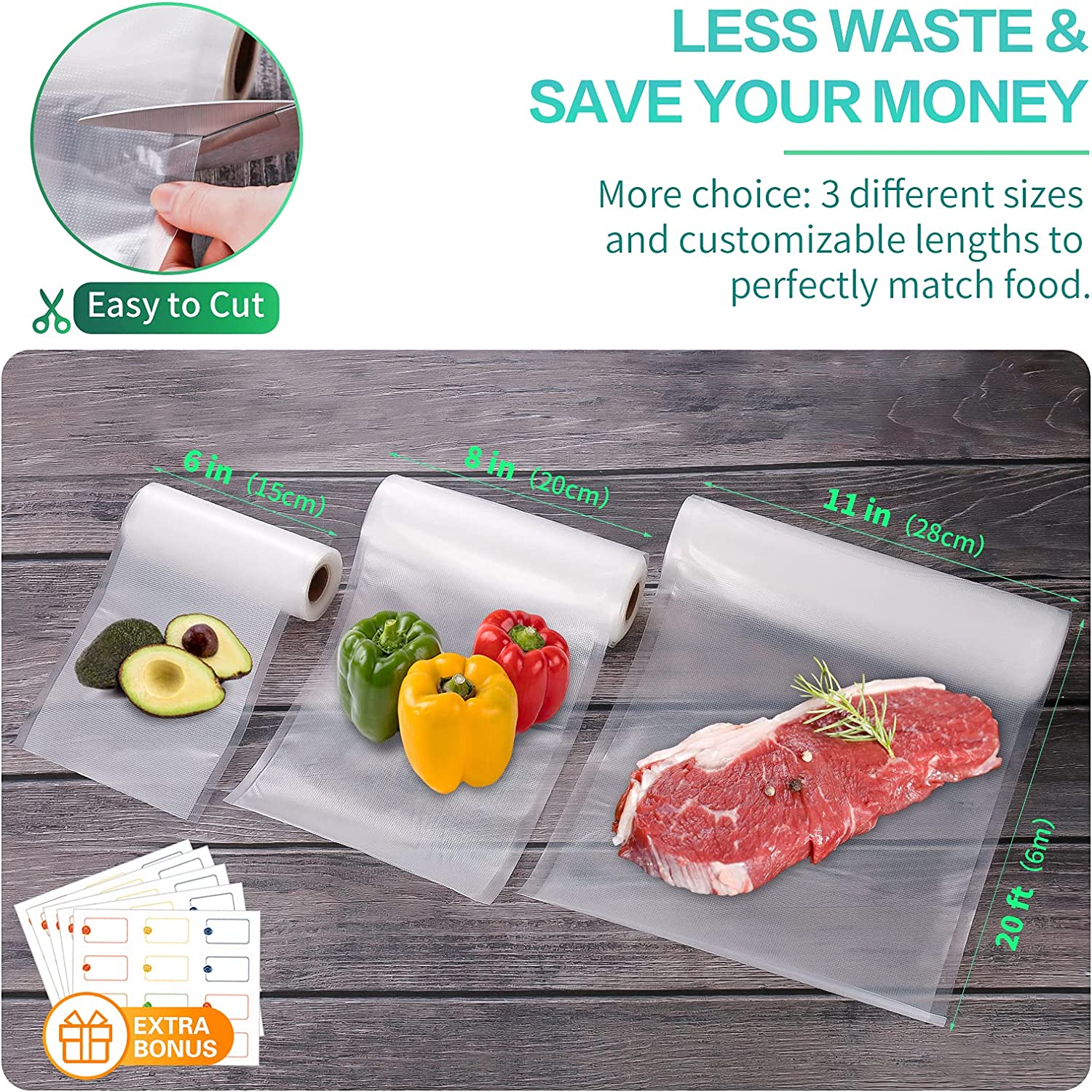 Bolsas de Cocina para Envasado - Food Storage Vacuum Seal reseña y precio