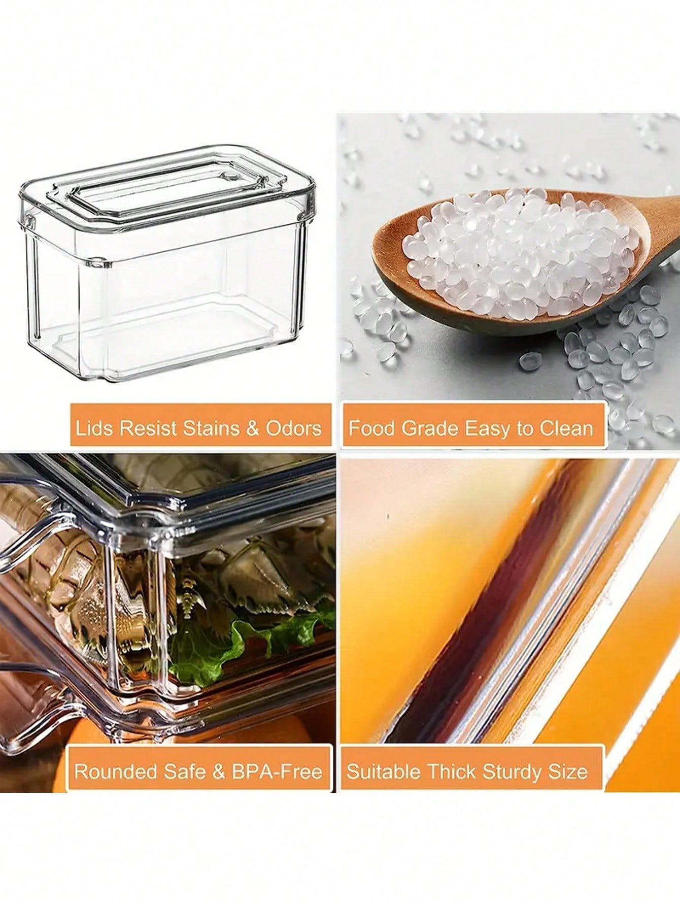 Juego de 7 Contenedores Organi - Stackable Pantry Bin reseña y precio
