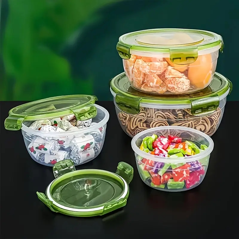 4 Recipientes de Plástico para - Food Storage For Room reseña y precio