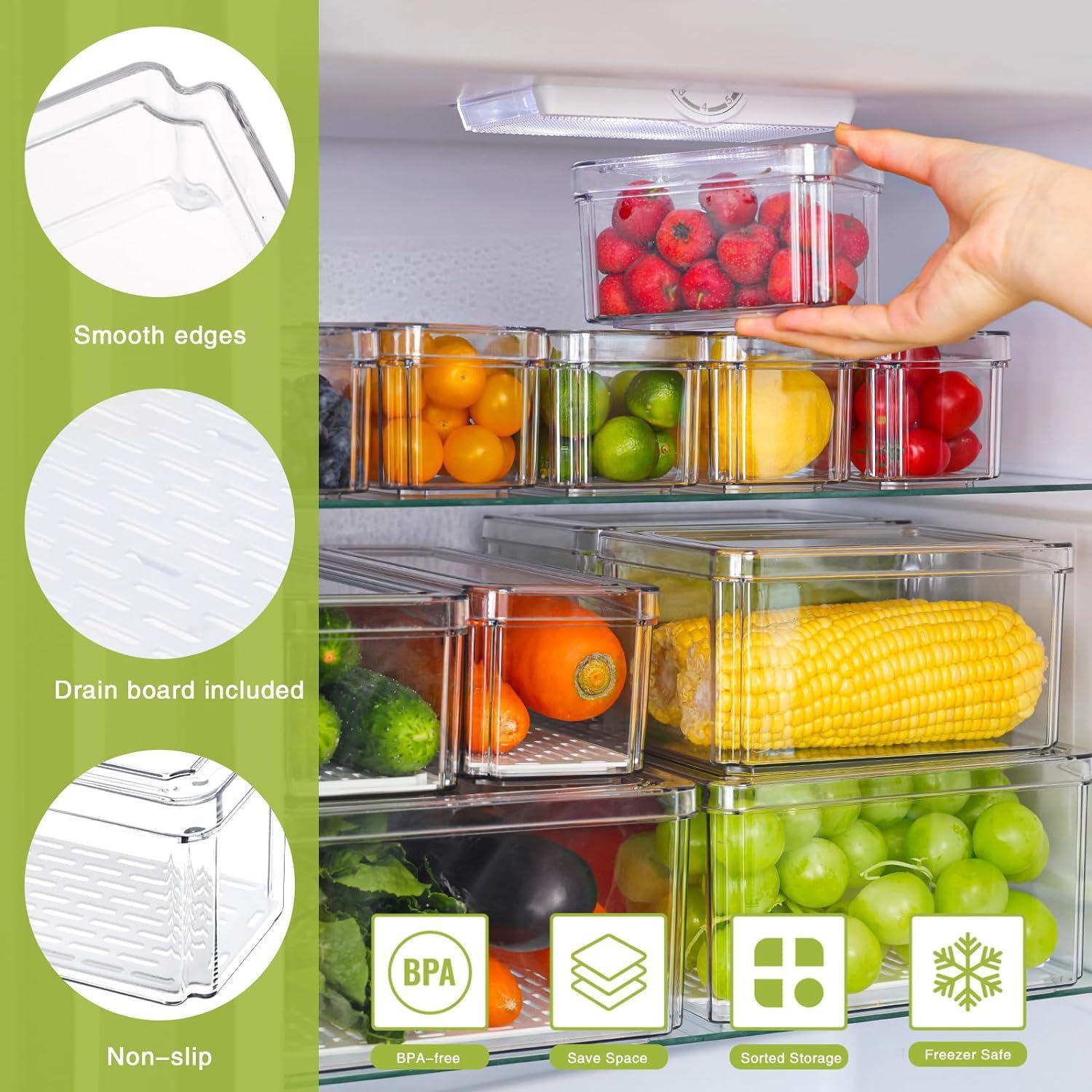 Juego de 10/14 Recipientes Org - Stackable Pantry Bin reseña y precio