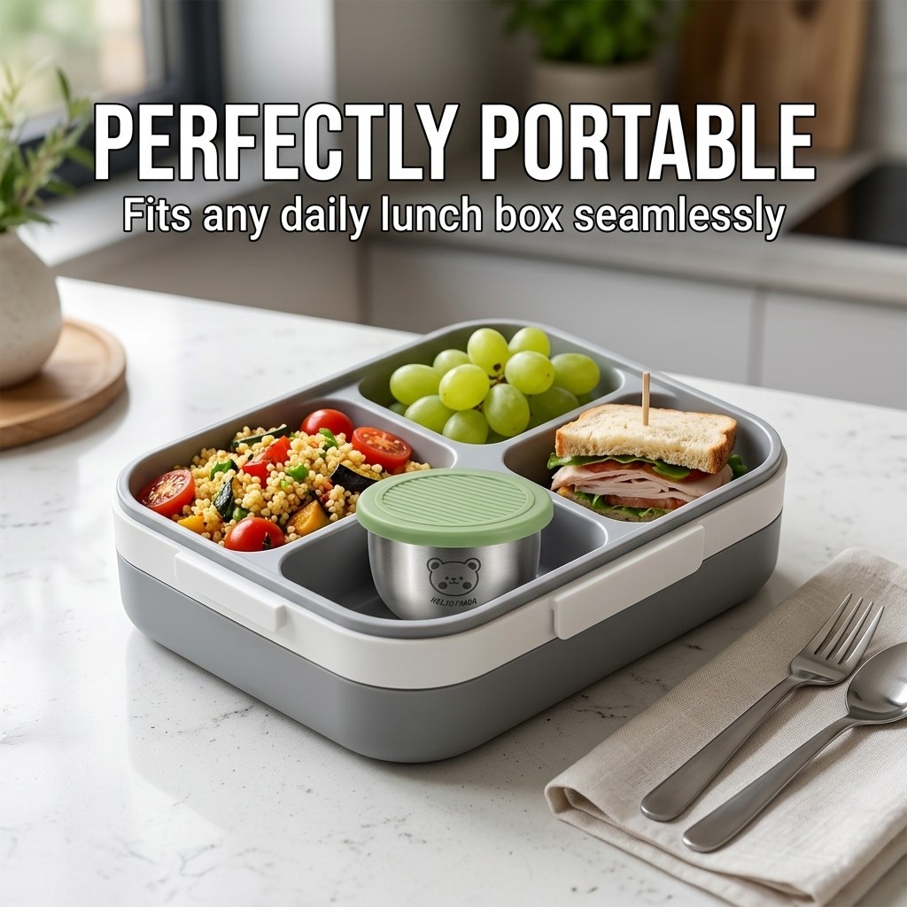 Caja de salsa de acero inoxida - Food Storage Lidl reseña y precio