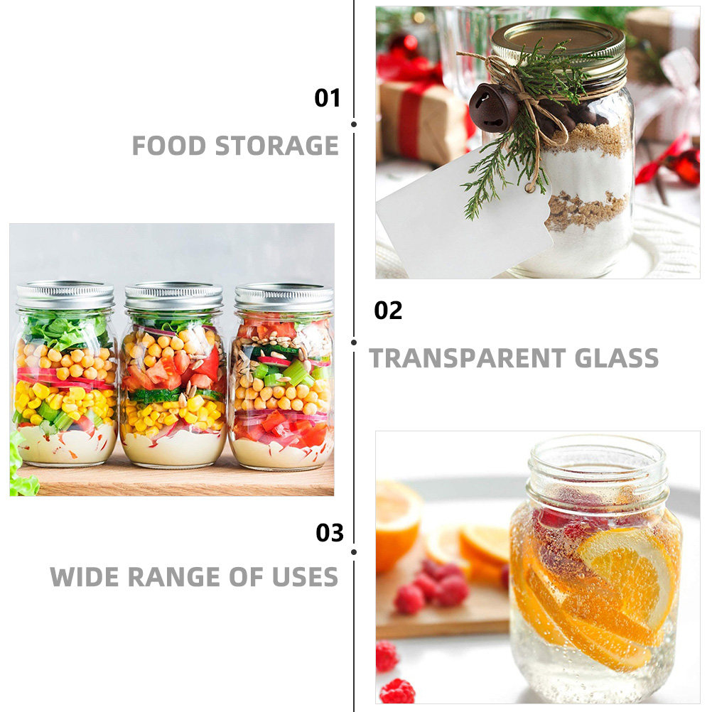 Juego de 6 Frascos de Vidrio T - Food Storage Glass reseña y precio