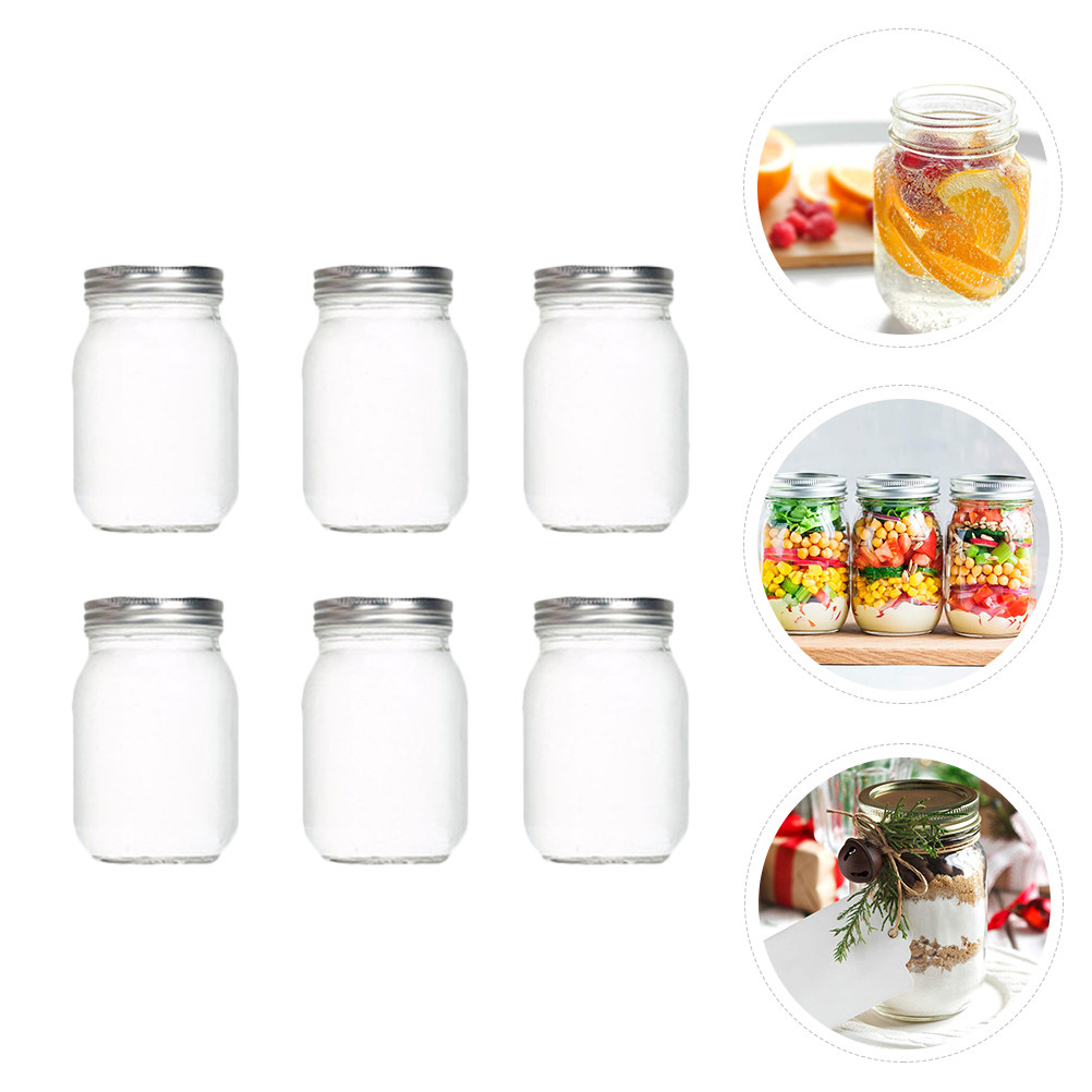 Juego de 6 Frascos de Vidrio T - Food Storage Glass reseña y precio