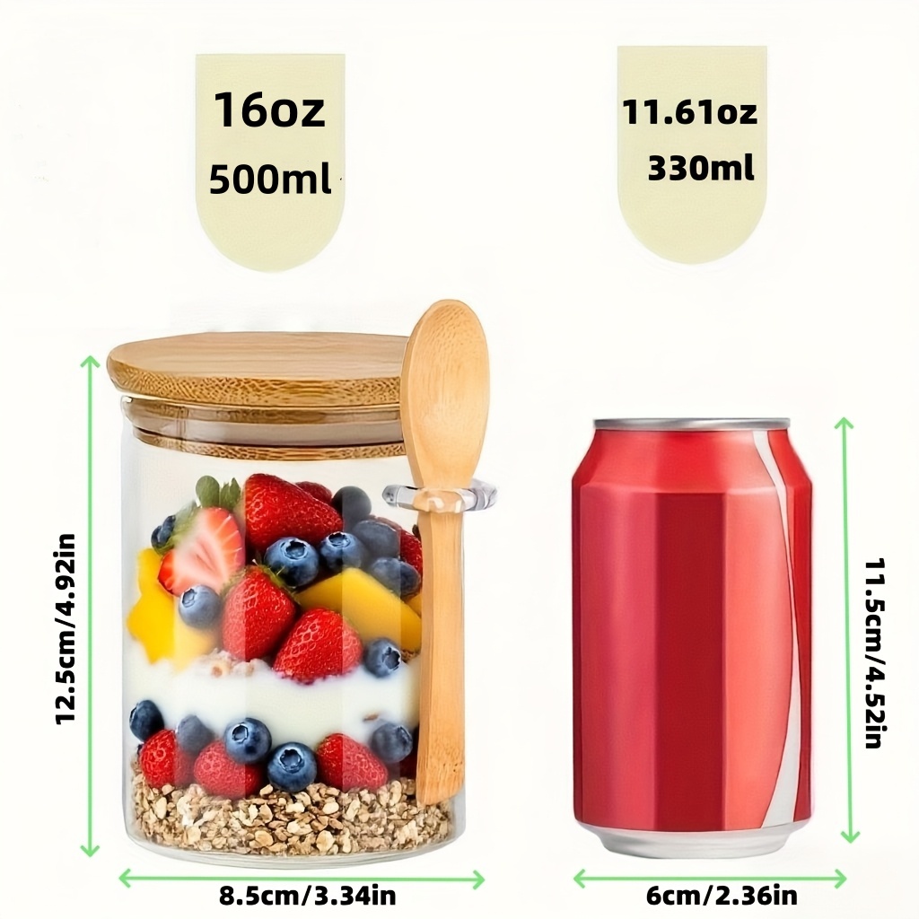 Juego de tazas de vidrio para  - Food Storage Glass reseña y precio
