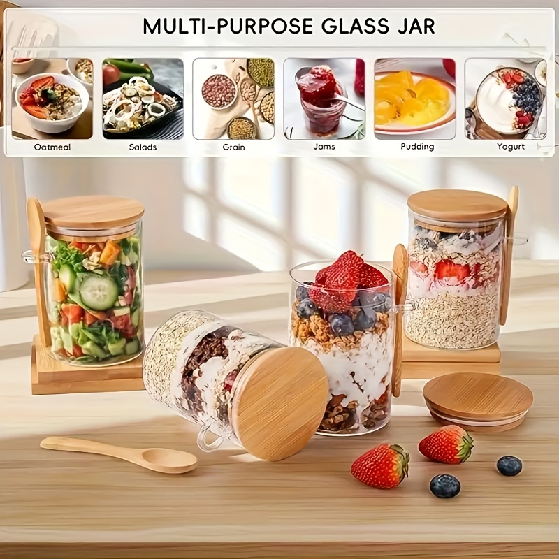 Juego de tazas de vidrio para  - Food Storage Glass reseña y precio