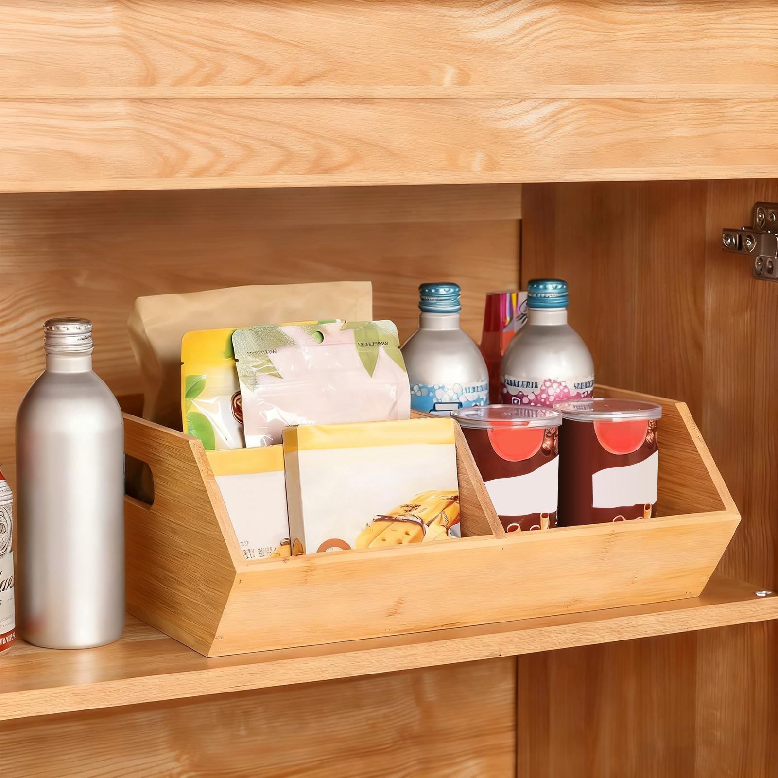 Organizador de despensa, organ - Stackable Pantry Bin reseña y precio