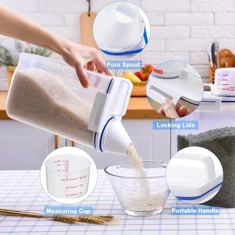 Contenedor de almacenamiento d - Food Storage Time reseña y precio