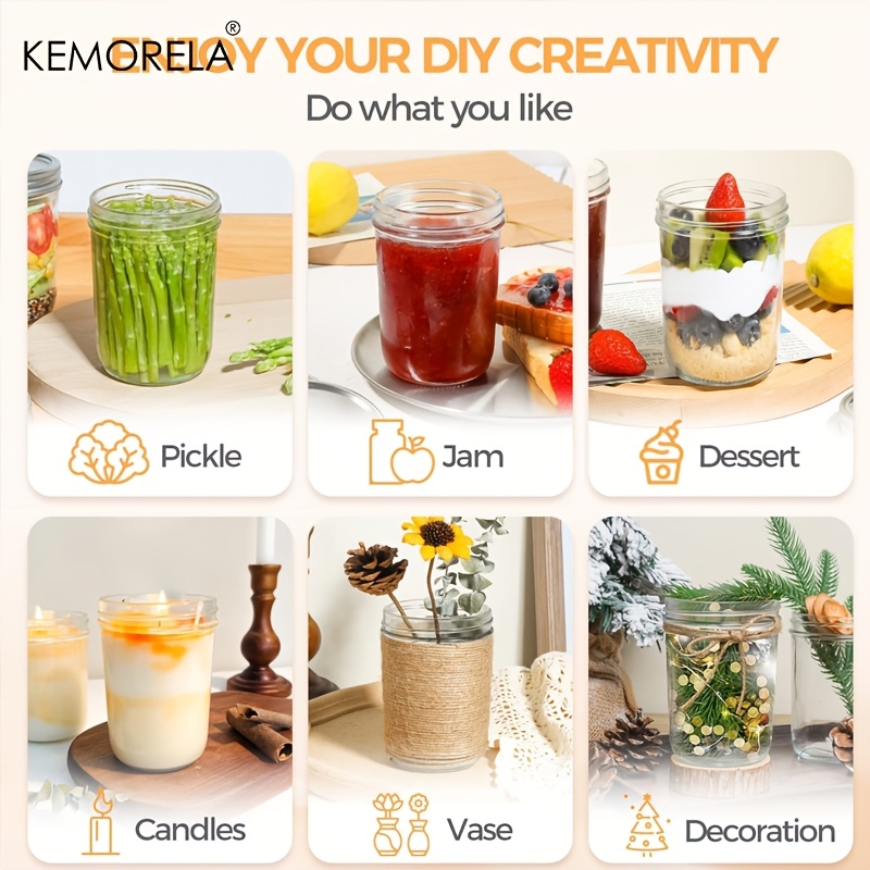 Frascos de Mason KEMORELA de 3 - Salad Dressing Bottle reseña y precio