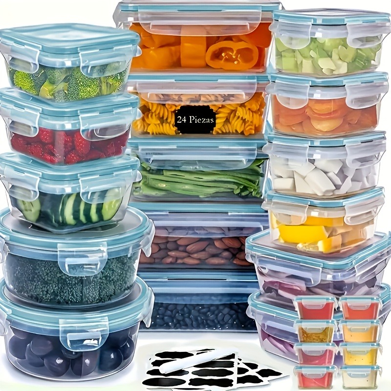 Juego de 48 Recipientes para A - Food Storage Labels reseña y precio