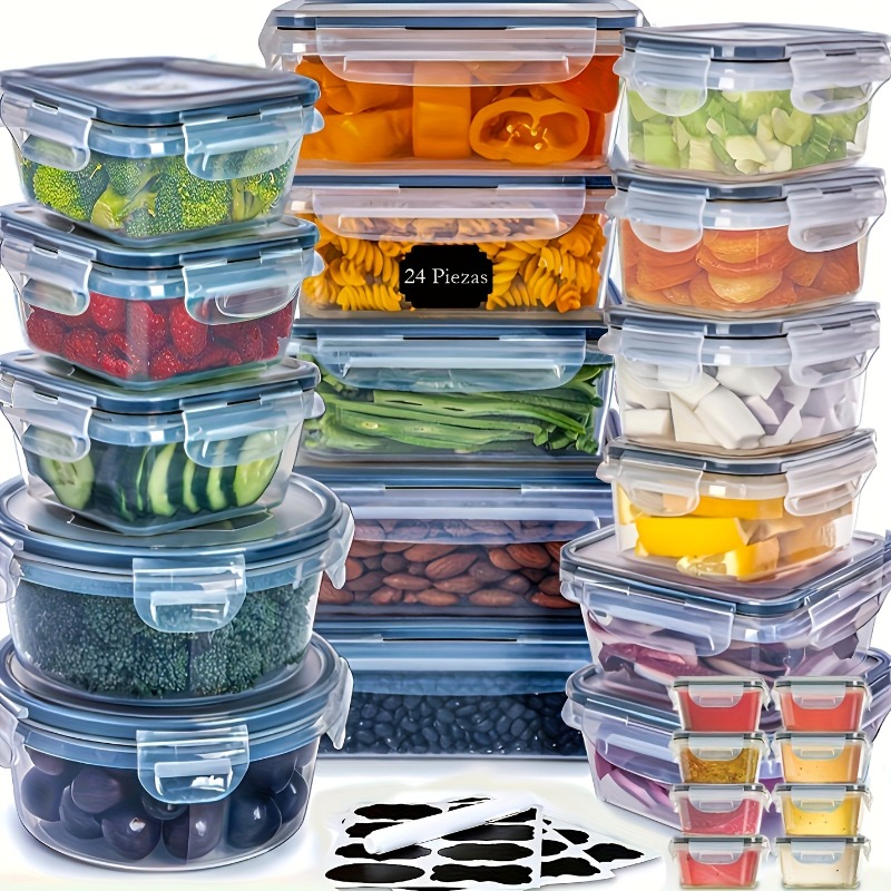 Juego de 48 Recipientes para A - Food Storage Labels reseña y precio
