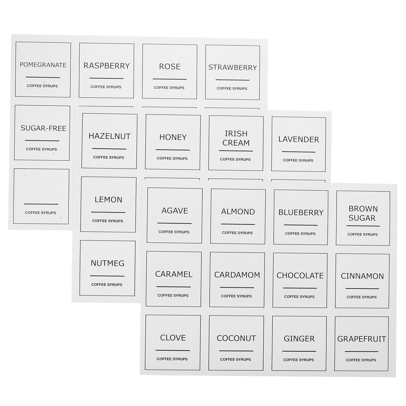 3 Hojas de Etiquetas de Plásti - Food Storage Labels reseña y precio