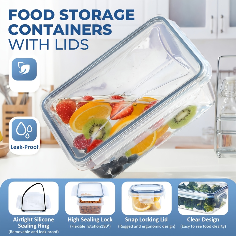 Contenedor hermético para alma - Food Storage Boxes With Lids reseña y precio